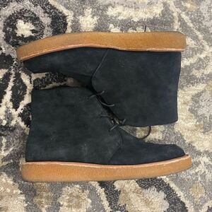 J. Crew Black Lace Up Boots